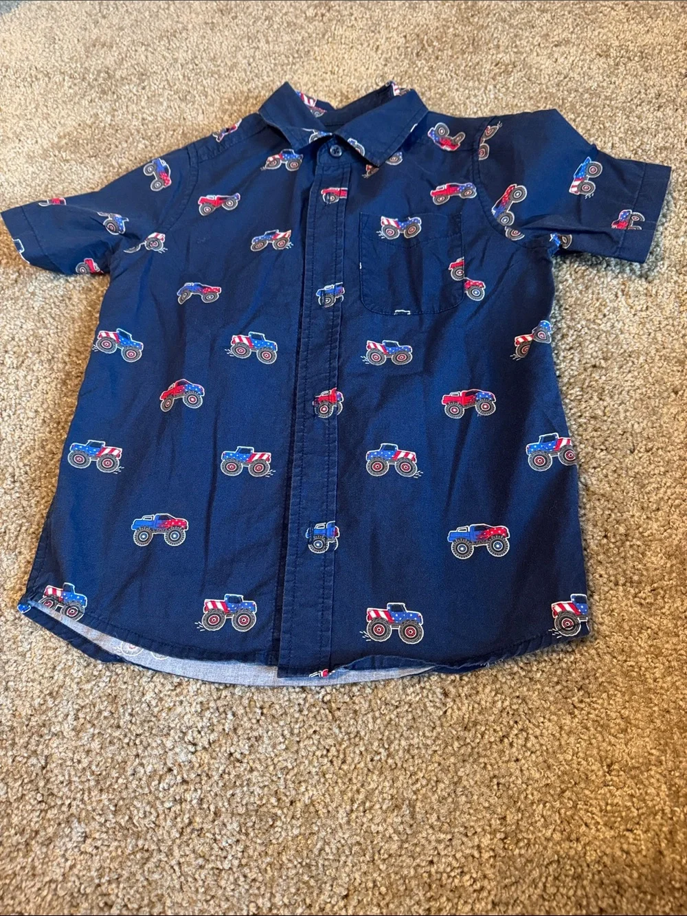 Boys Short-Sleeve Button-Up Shirts- Lot of 5
